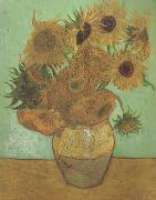 Still life:Vast with Twelve Sunflowers (nn04) Vincent Van Gogh